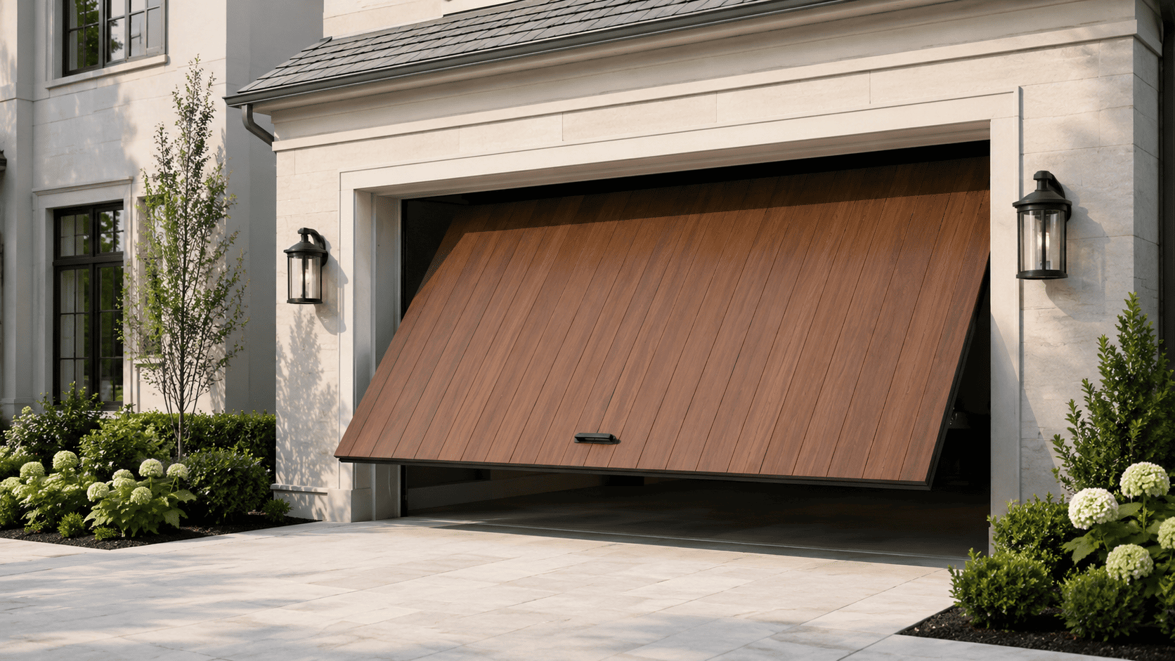 Garage door repair in progress — Mount Waverley